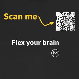 Scannable Shirt | Flex your brain | Scan QR for a New Daily Mood Message | Smart Gift for Students or Teachers immagine 2