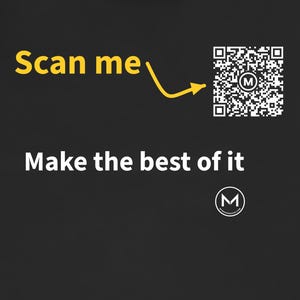 Scannable Shirt | Make the best of it | Scan QR for a New Daily Mood Message | Positive Gift for Friends or Coworkers immagine 2