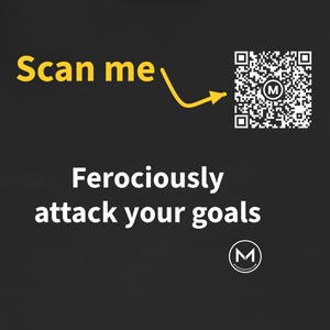Scannable Shirt | Ferociously attack your goals | Scan QR for a New Daily Mood Message | Motivation Gift for Gym, Work or Sports image 2