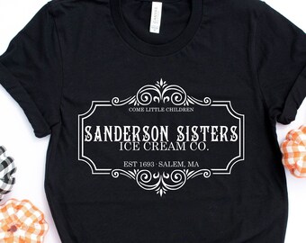 Sanderson Sisters Ice Cream Co Shirt - Halloween Shirts - Bella Canvas T-Shirt