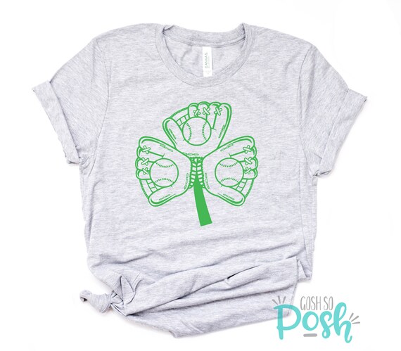 Baseball St Patrick's Day Shamrock Shirt Women's Baseball T-Shirt Baseball St Patrick's Day Shamrock Shirt Women's Baseball T-Shirt