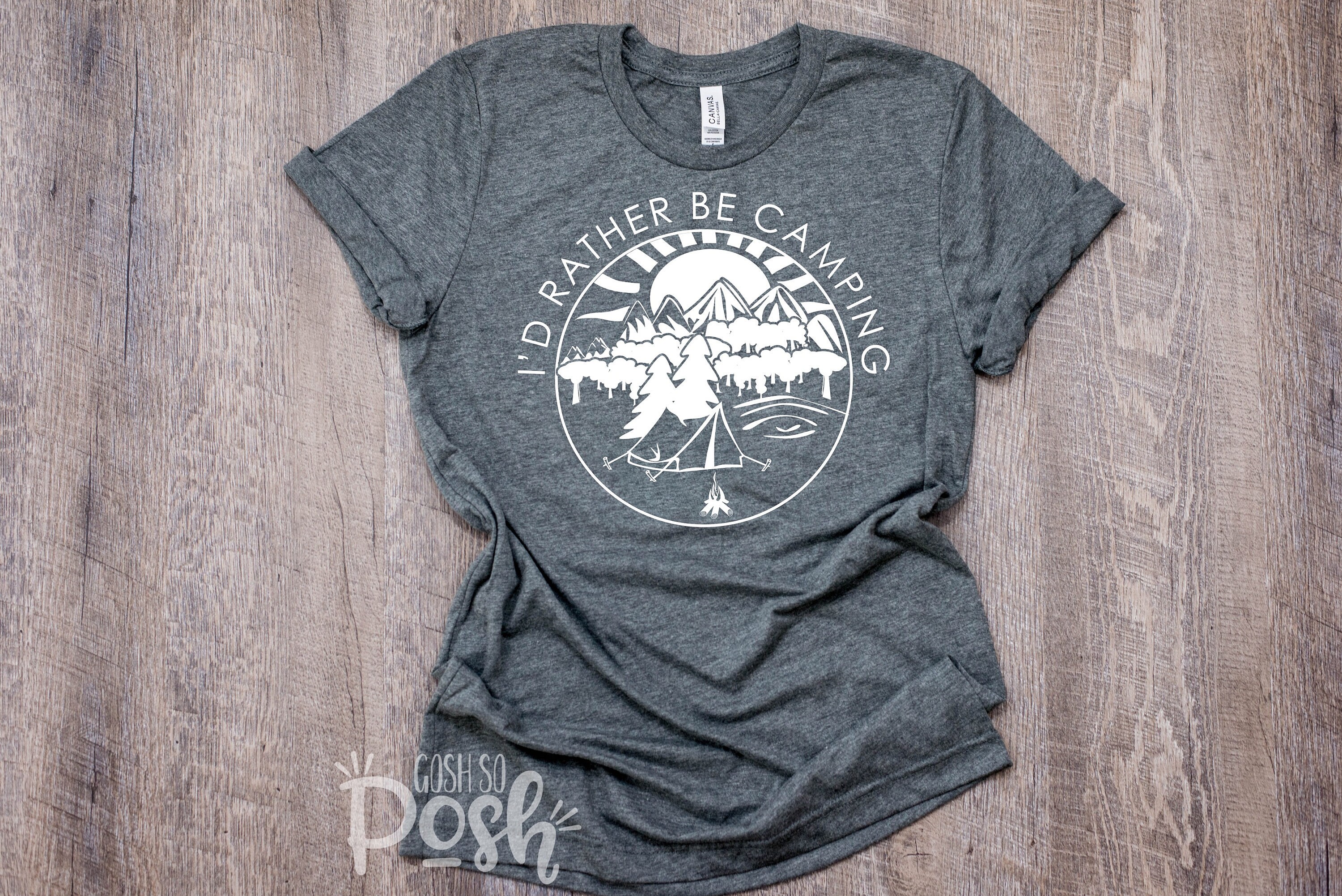 t shirts with camping sayings