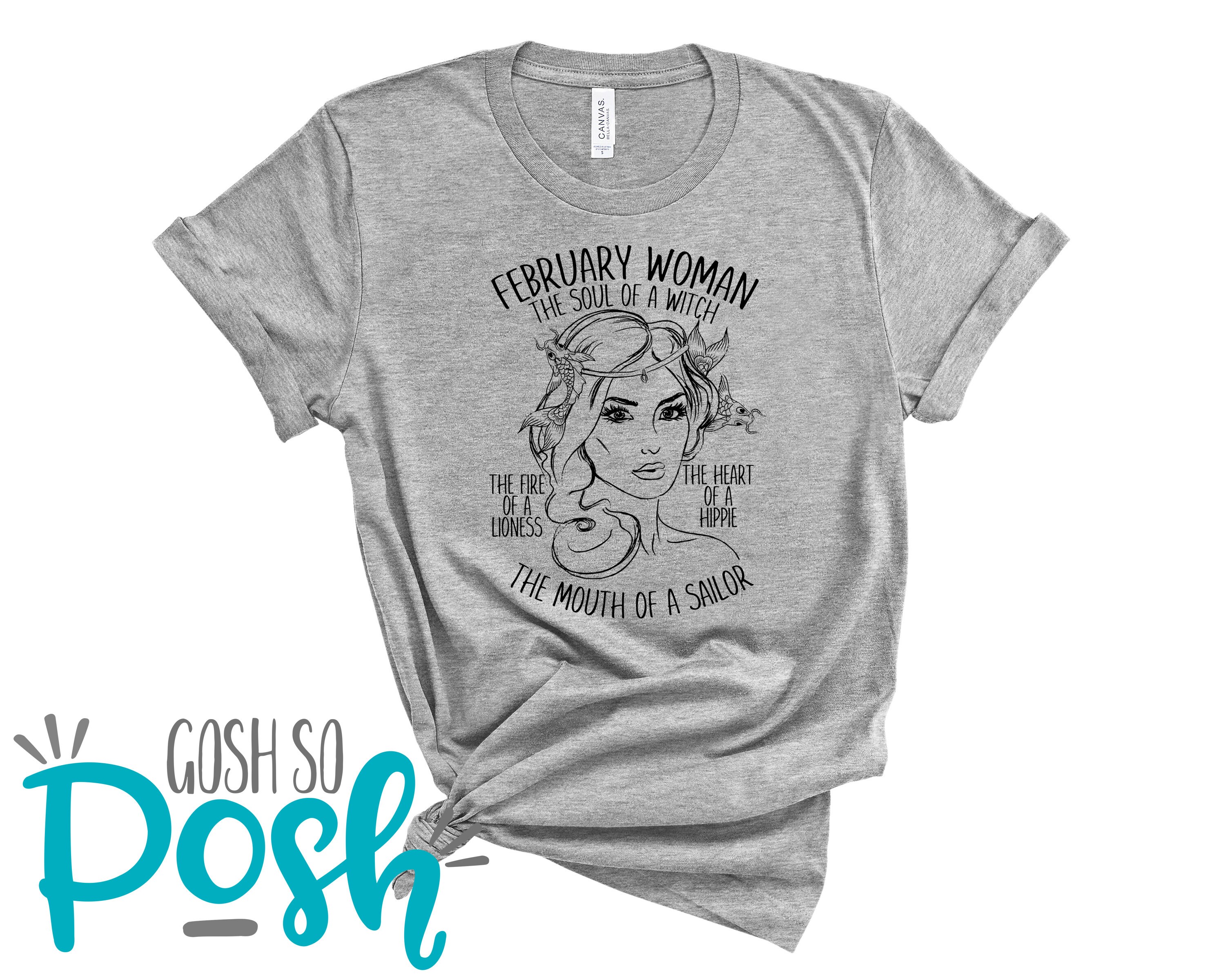 February Woman The Soul Of A Witch Mouth Of A Sailor Tshirt February Woman The Soul Of A Witch Mouth Of A Sailor Tshirt