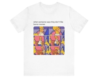 Camiseta de manga corta estilo jersey de Los Simpson
