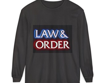 Camiseta unisex de manga larga teñida en prenda