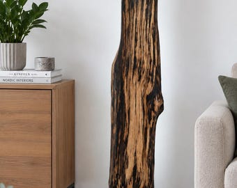 One-of-a-Kind Handmade Wooden Floor Lamp