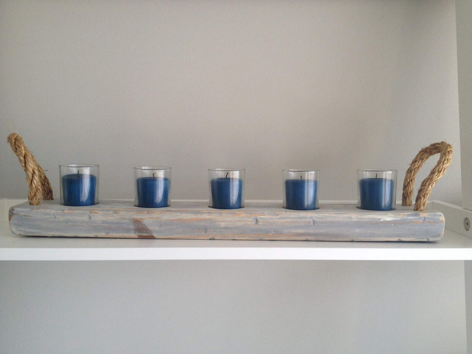 Driftwood Votive Candle Holder Etsy