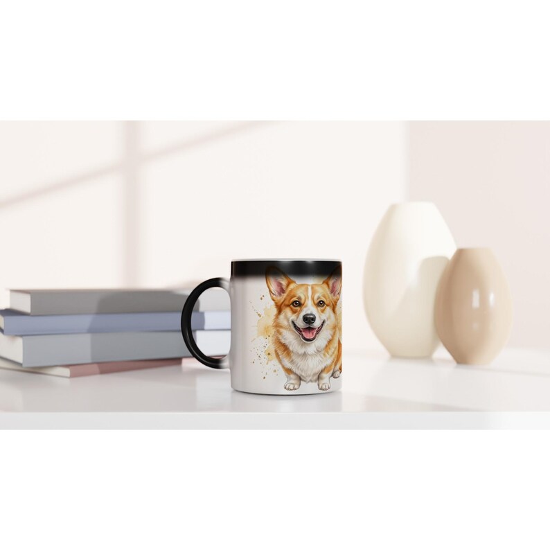 You're-My-Favorite Human Corgi | Corgi Magic Mug | Color Changing Coffee Mug | Dog Mom Gift | Corgi Lover Gift | The Corgi Kid Co image 6