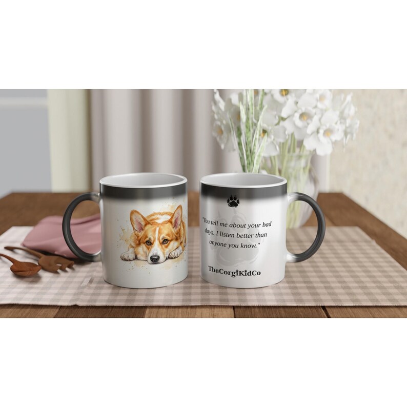 I-Listen-Better-Anyone Corgi | Corgi Magic Mug | Color Changing Coffee Mug | Dog Mom Gift | Corgi Lover Gift | The Corgi Kid Co image 6
