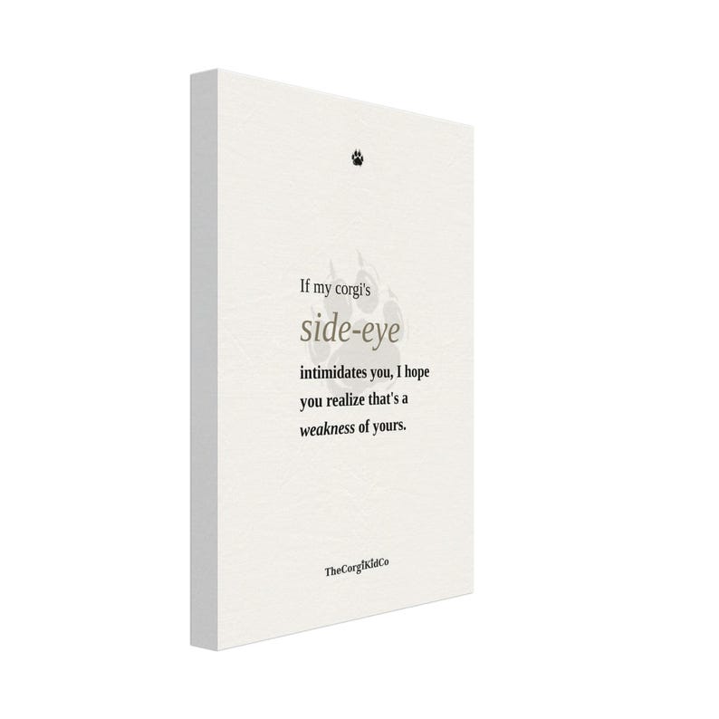 Wrapped Canvas 8×12 — Side-Eye image 1