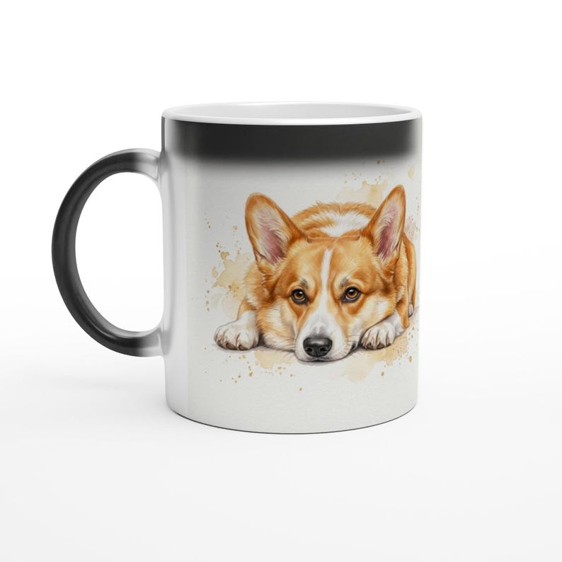 You-Saved-Me-Stray Corgi | Corgi Magic Mug | Color Changing Coffee Mug | Dog Mom Gift | Corgi Lover Gift | The Corgi Kid Co zdjęcie 5