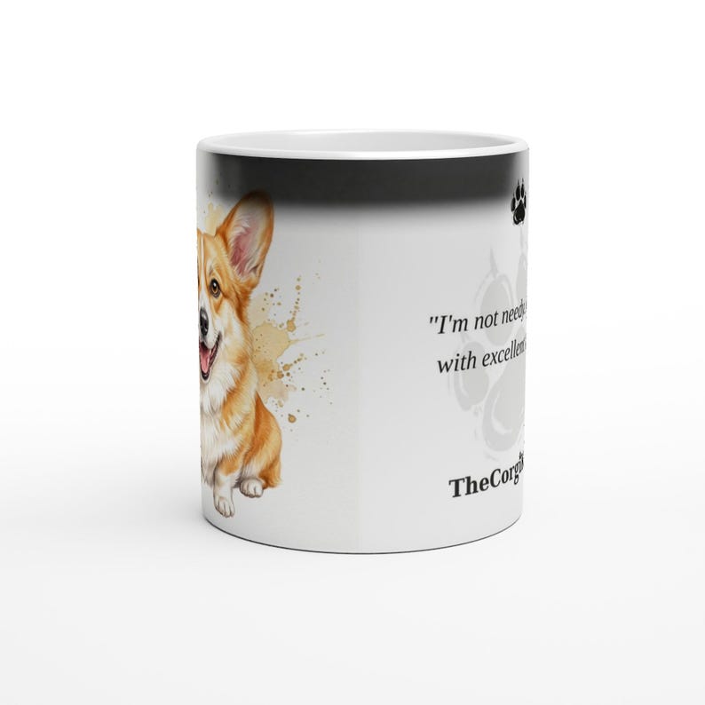 Loyal-With-Timing Corgi | Corgi Magic Mug | Color Changing Coffee Mug | Dog Mom Gift | Corgi Lover Gift | The Corgi Kid Co image 6