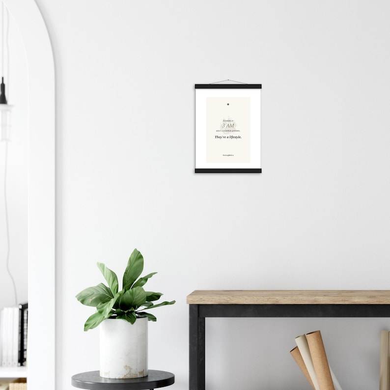 Premium Matte Poster with Hanger 12×16 — 3 AM image 4