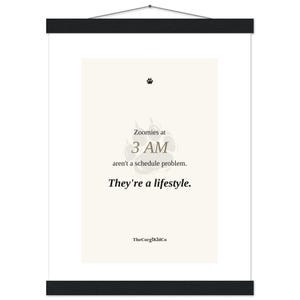 Premium Matte Poster with Hanger 12×16 — 3 AM image 1