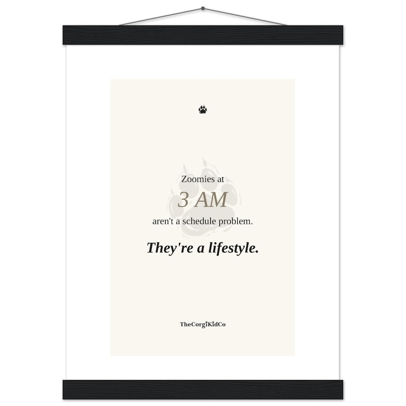 Premium Matte Poster with Hanger 12×16 — 3 AM image 1