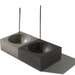 Large Cubed3 / Concrete Square Incense Burner/ Incense holder/ Minimalist Home Decor