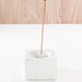 Cubed3 / White Concrete Square Incense Burner/ Incense holder/ Minimalist Home Decor
