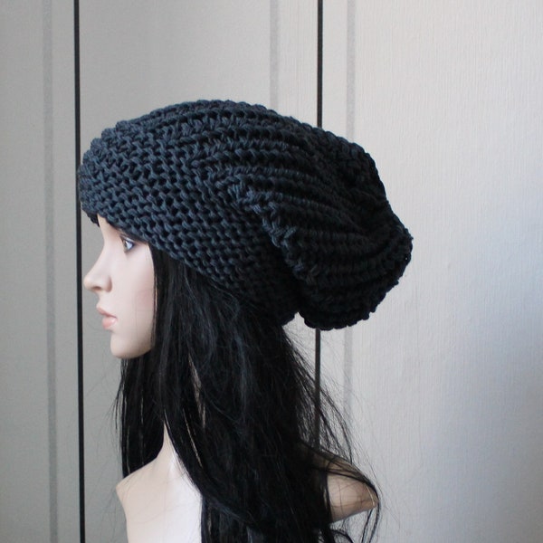 Long Beanie,Slouch in anthrazit!