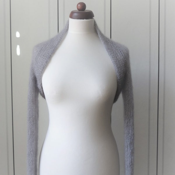 Bolero, Shrug, Wedding "Gris clair"