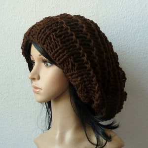 Beanie,Boho,XXL Chunky Mary in Brown image 2