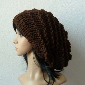 Beanie,Boho,XXL Chunky Mary in Brown image 1