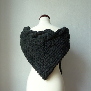 Hooded Scarf Hoodie in Anthracite image 2