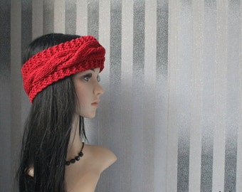 Headband, Vintage Style "Sleeping Beauty" in red!