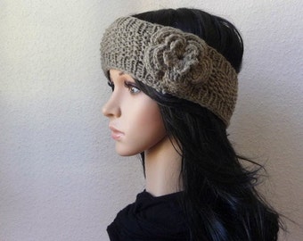 Headband,Vintage Style in " Grey "