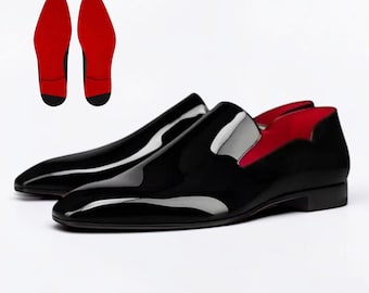 Christian Louboutin Dandyrocks Loafers - Patent calf leather - Black - Men