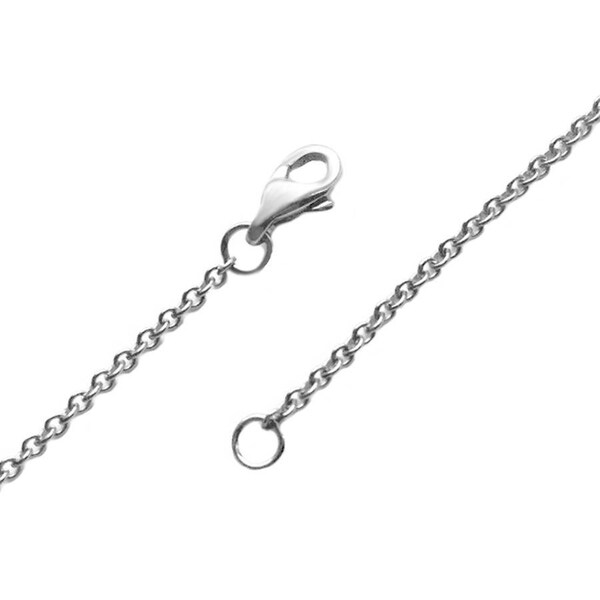 Thin Stainless Steel Necklace Chain, 1.5mm, Cable Link, Silver Color, Not Plated, Hypoallergenic, Womens