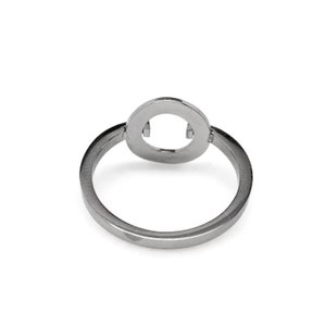 Silver Open Circle Ring, Stainless Steel Jewelry for Women, Infinity Ring, Gift for Girlfriend Size 5 9, Waterproof, Hypoallergenic image 4
