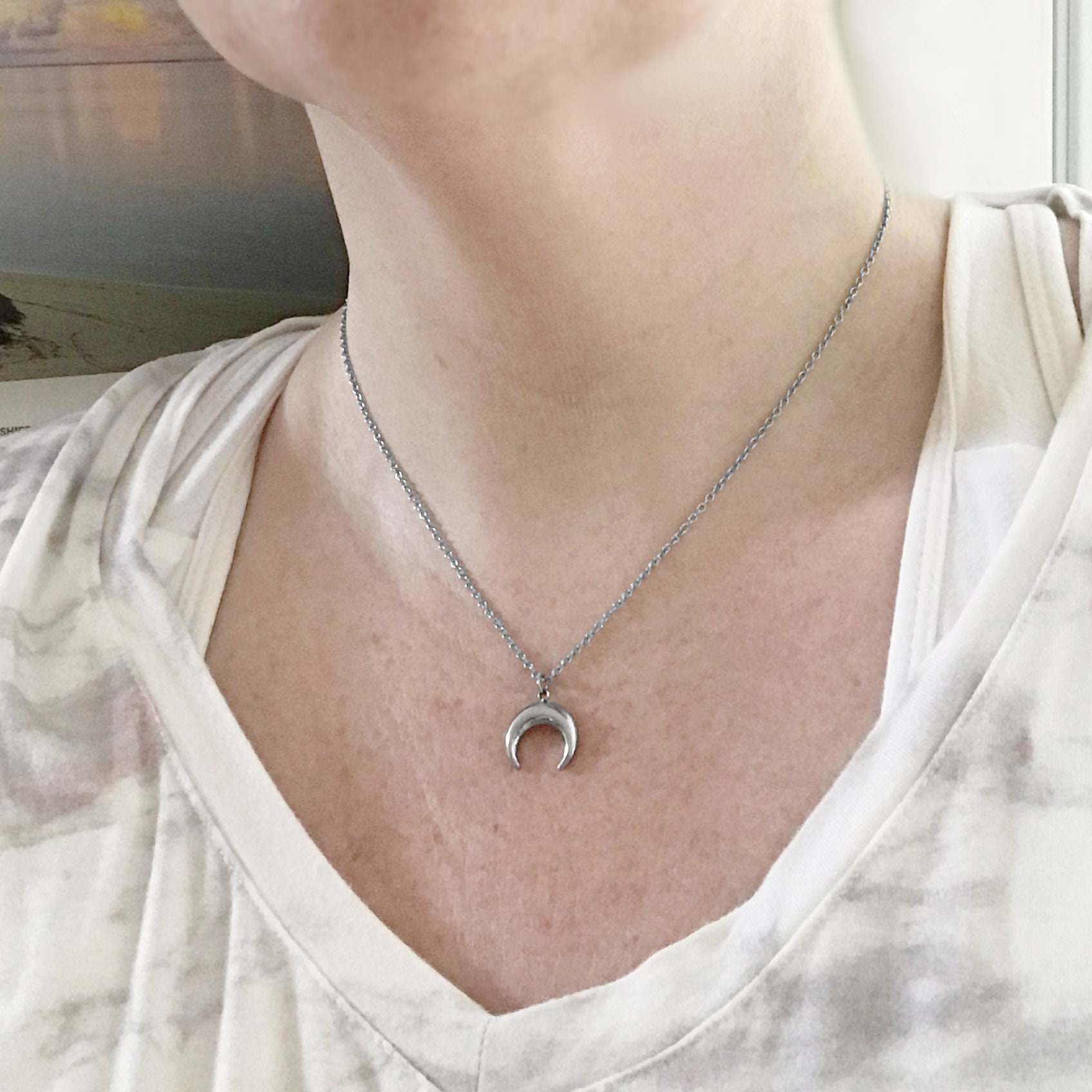 upside down pendant necklace