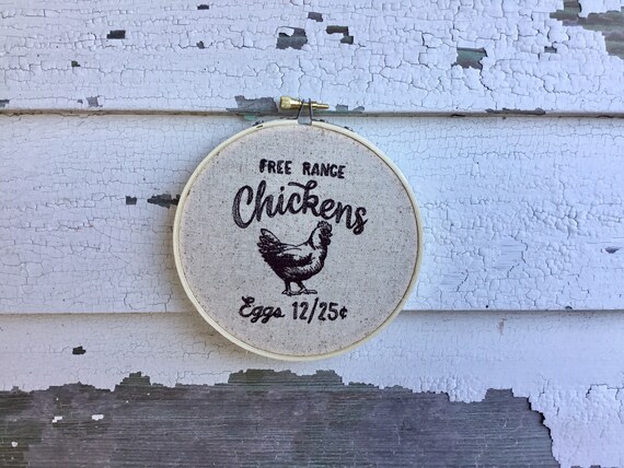 Free Range Chickens Sign Yard Eggs Sign Rustic Kitchen Etsy