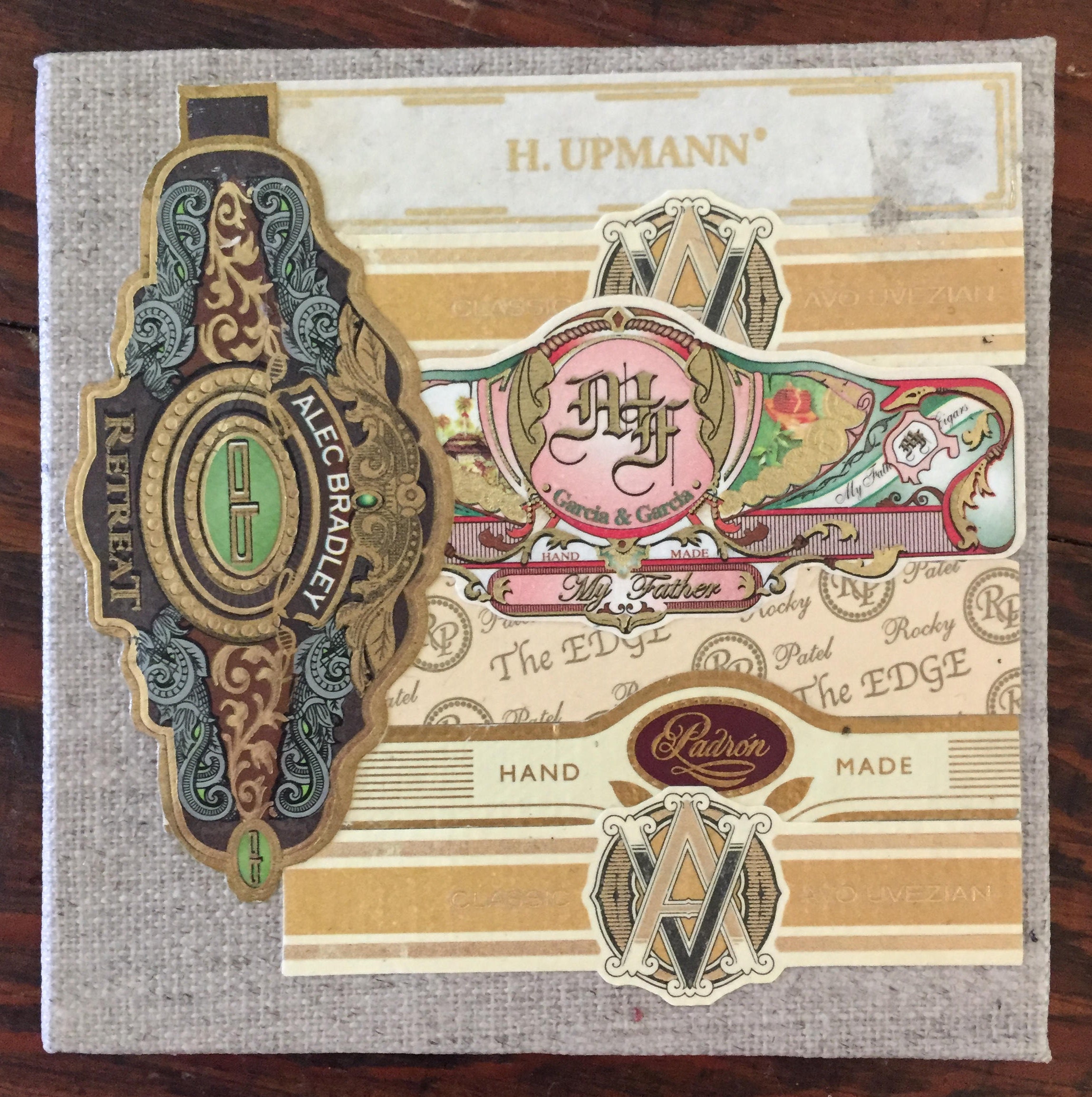 2017 Cigar Band Collage Coaster Mint in Retreat Etsy