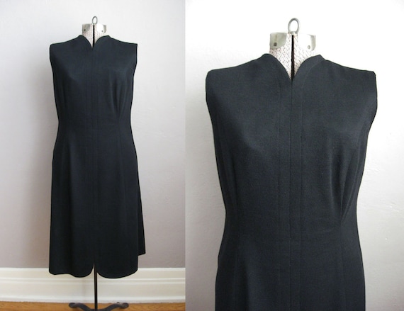 1960s Black Dress / 60s Cocktail Dress / Vintage S