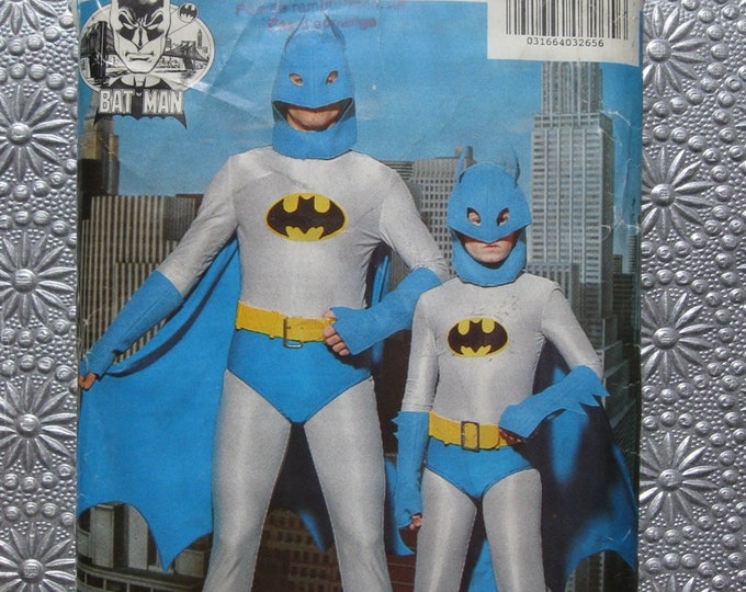 Batman Costume Pattern 1989 / Vintage Sewing Pattern / Batman Etsy