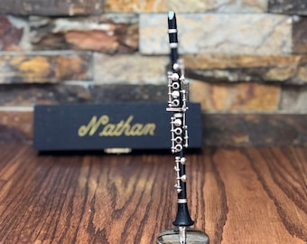 Miniature Clarinet - Personalized - Concert - Band - Musician- Gifts for Men or Women - Birthday - Christmas - Gifts for Kids (CBCL)