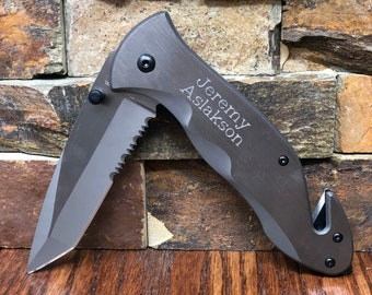 Tactical Knife Personalized, Monogrammed, Engraved, Gifts For Men, Groomsmen, Groomsman gift, Fathers Day, Hunting, Camping, Best Man, Groom