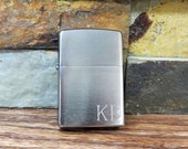 Zippo Lighter Personalized - Brushed Chrome - Groomsmen Gift - Gifts for Men -Christmas - Groom - Wedding - Father 39 s Day - Birthday (495)