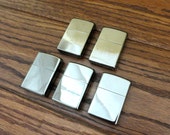 Set of 5 Black Ice Personalized Zippo Lighter - Engraved - Monogrammed- Groomsmen Gift-Birthday Gift (203)