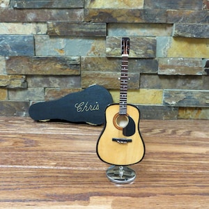 Personalized Miniature Guitar - Acoustic String Guitar- Music Gift- Instrument  (CGN18)
