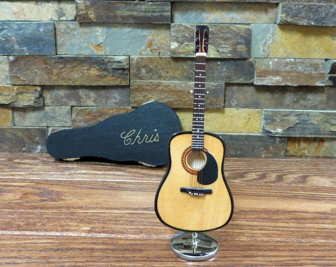 Personalized Miniature Guitar - Acoustic String Guitar- Music Gift- Instrument  (CGN18)