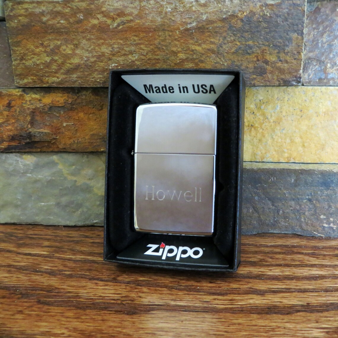 Personalized Zippo Lighter Chrome Groomsmen Gift Birthday Etsy