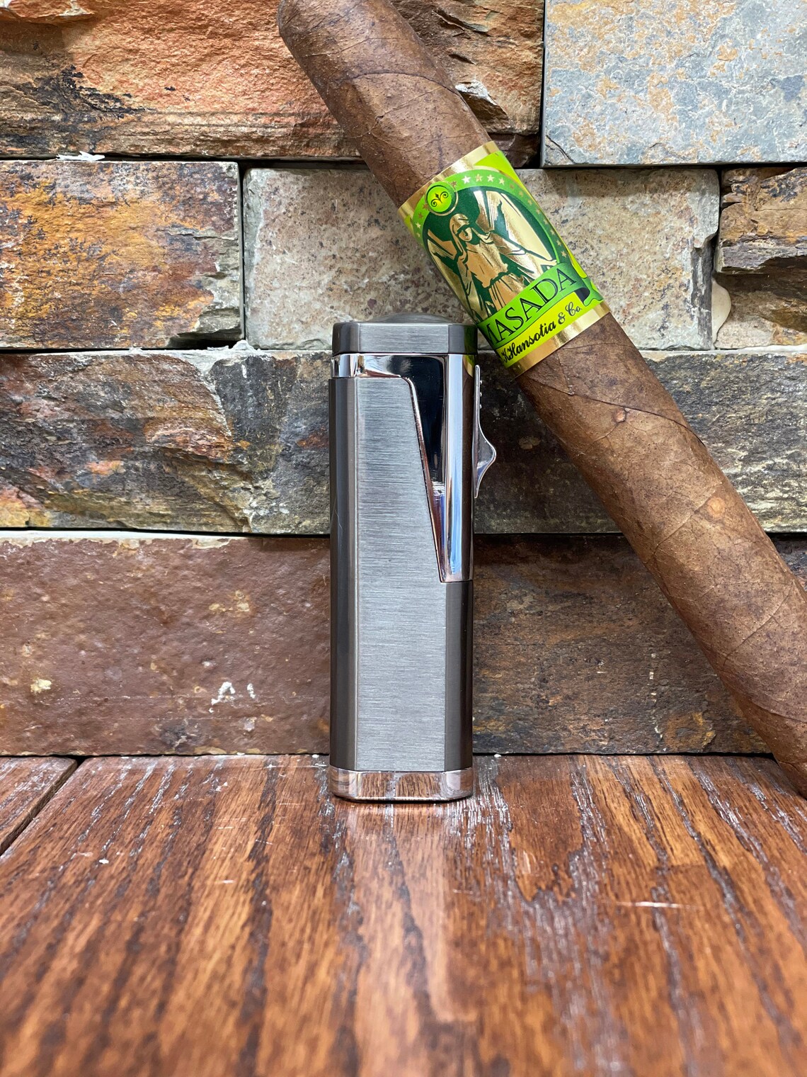 Cigar Lighter with Cutter Set Personalized Gift Set Gifts Etsy