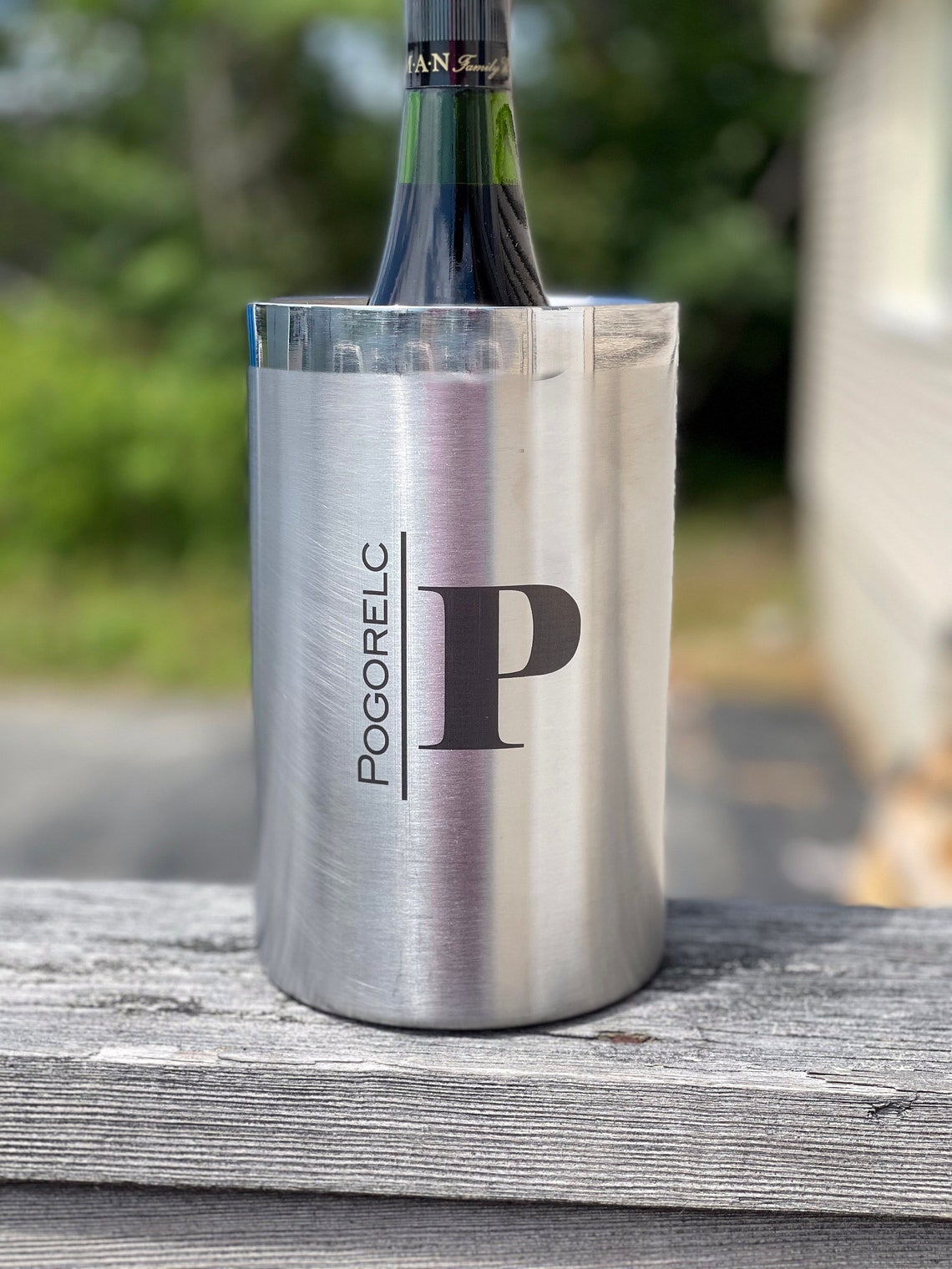 Personalized Wine Chiller Stainless Steel Home Decor Etsy