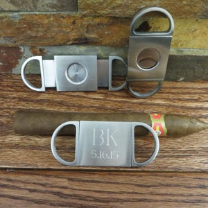 Personalized Cigar Cutter, Guillotine Cutter, Groomsmen Gift, Groomsman, Gifts For Men, Golf Gift, Fathers Day, Christmas, Monogrammed image 7