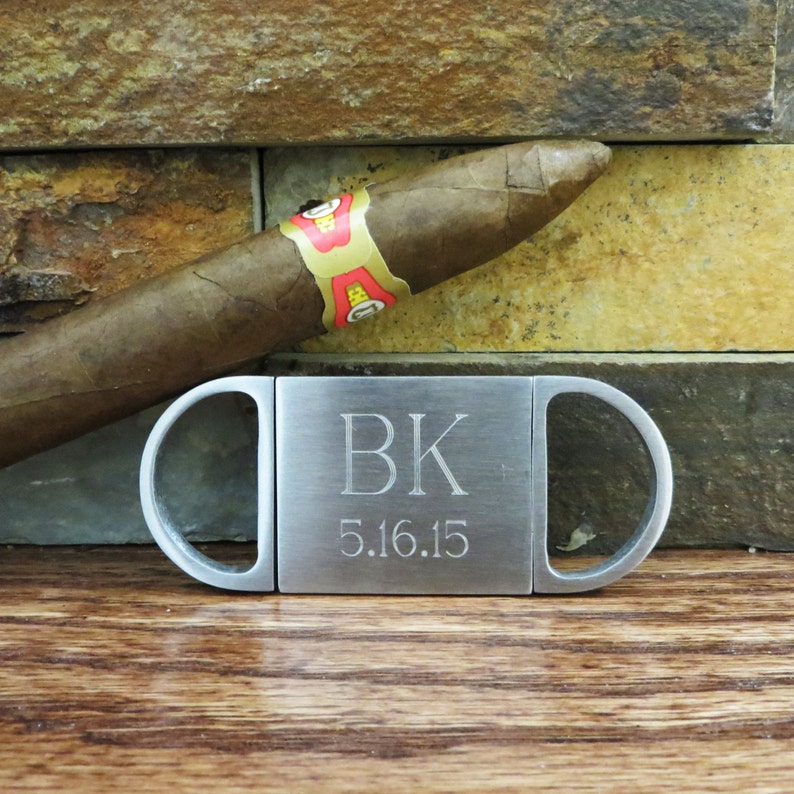 Personalized Cigar Cutter, Guillotine Cutter, Groomsmen Gift, Groomsman, Gifts For Men, Golf Gift, Fathers Day, Christmas, Monogrammed image 3