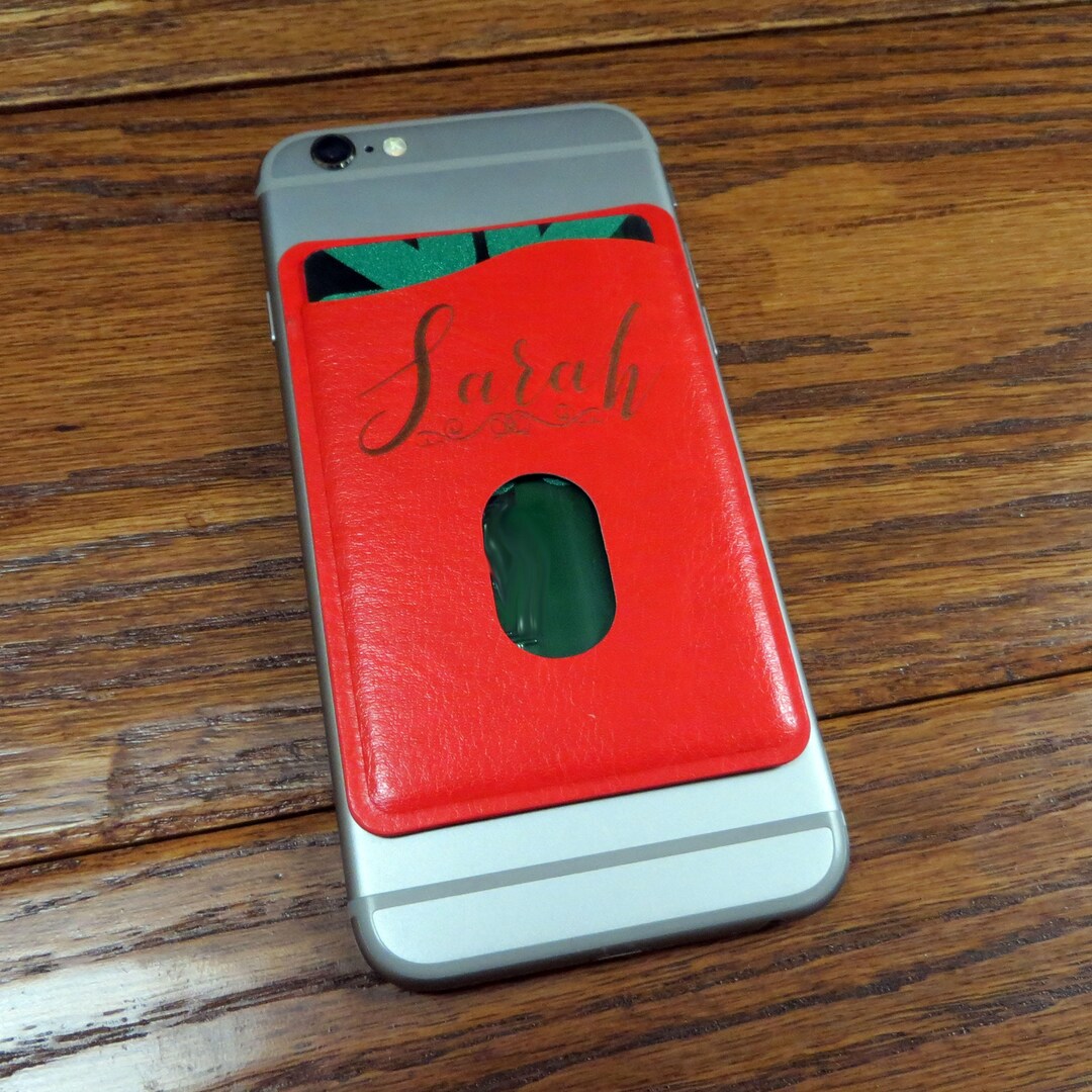 Personalized I Phone Card Holders Smart Phone Monogrammed Etsy