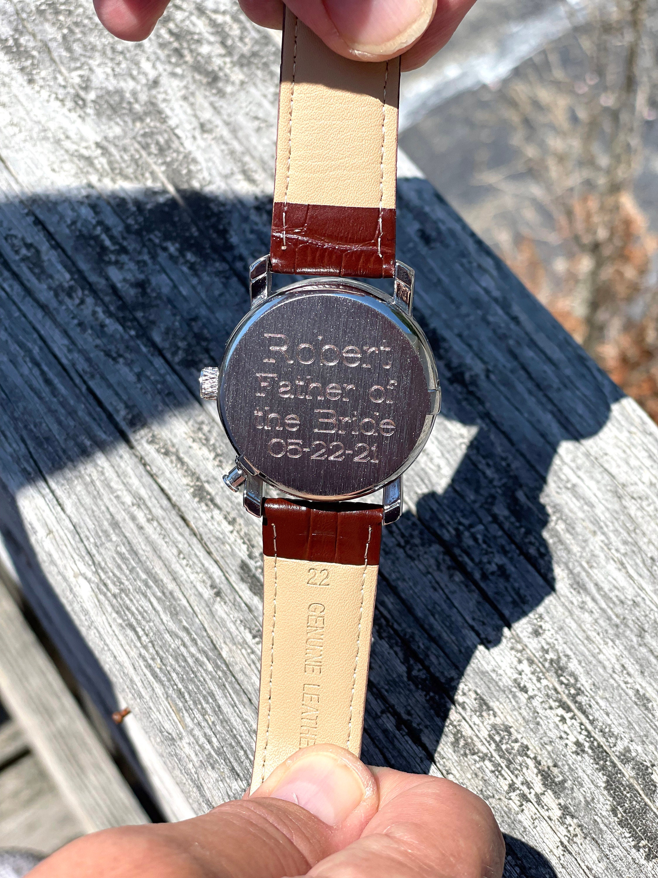 Men's photo 2025 locket wrist watch