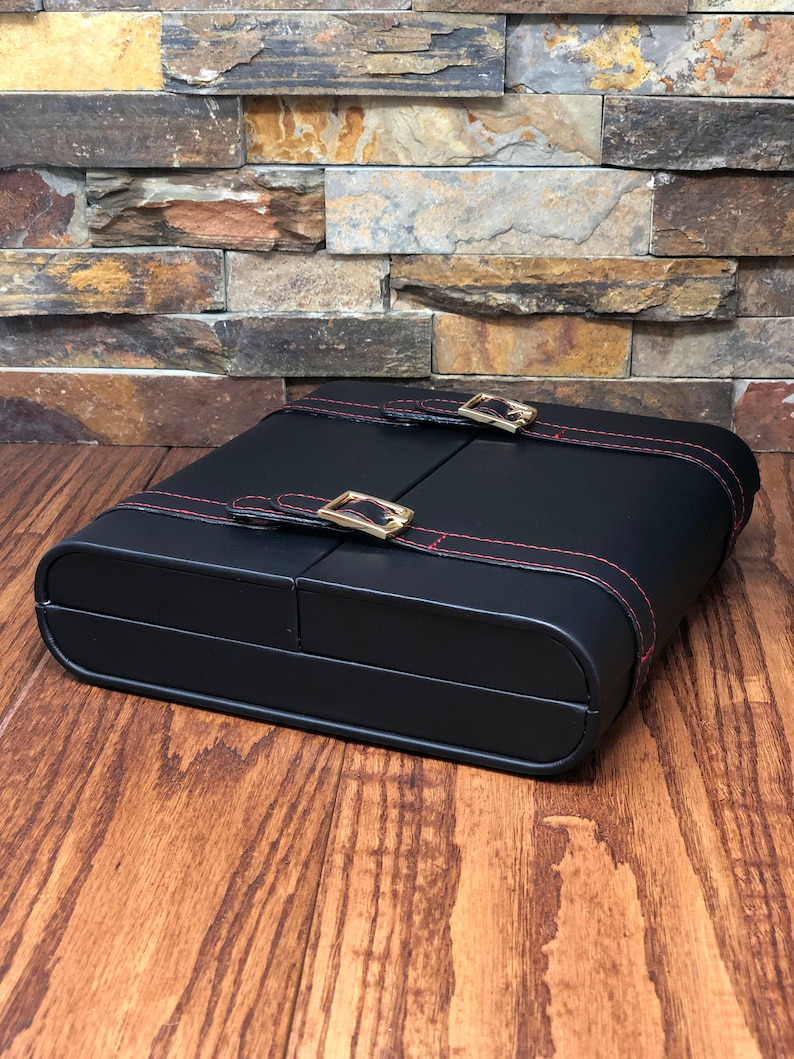 Leather Cigar Humidor Custom Personalized Best Man Unique Etsy